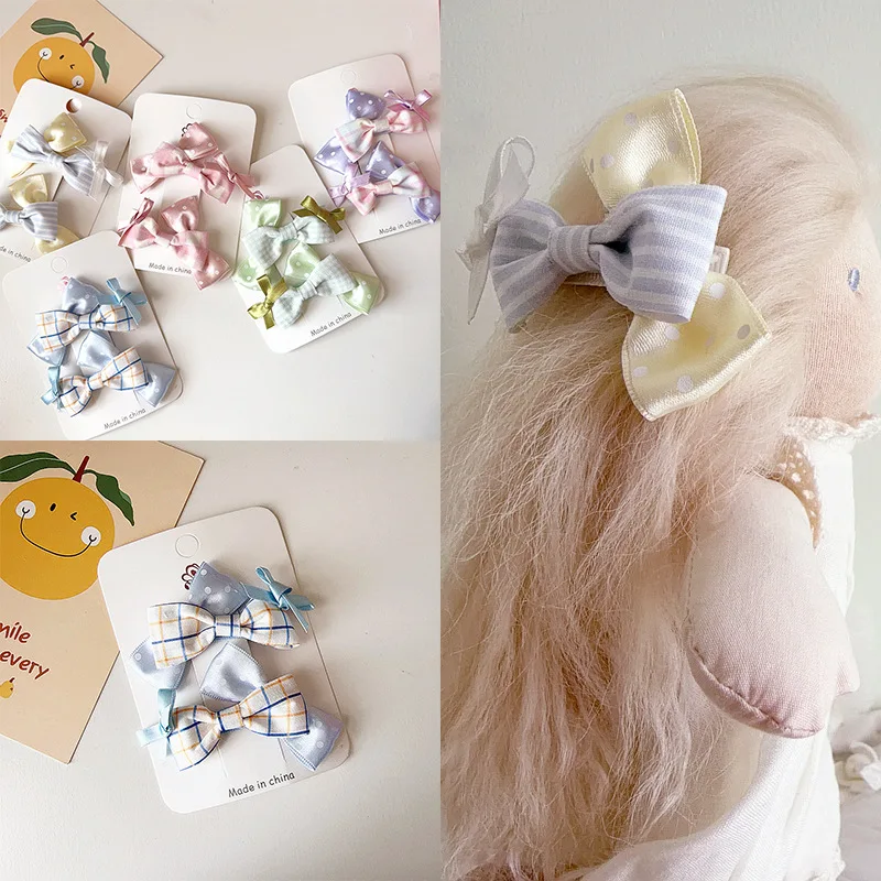 Pinzas para el cabello con lazo asimétrico infantil – Princesa - imagen 4