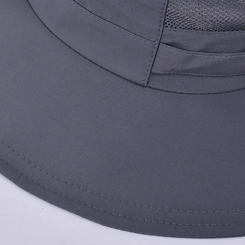 Sombrero pescador de ala ancha unisex para verano, secado rápido