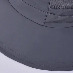 Sombrero pescador de ala ancha unisex para verano, secado rápido