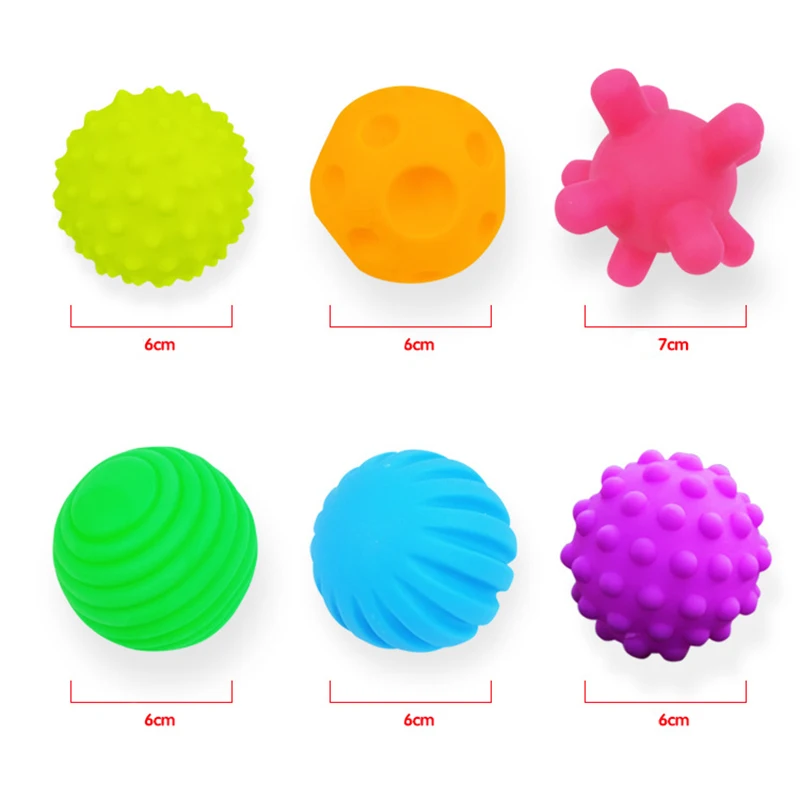 Bolas sensoriales blandas para bebés – Juguetes Montessori texturizados - imagen 3