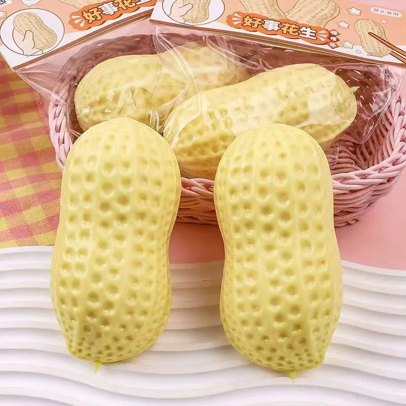 Juguete antiestrés sensorial de cacahuete de compresión lenta - imagen 4