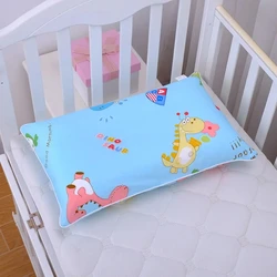 Funda de almohada infantil algodón suave con cremallera y dibujos