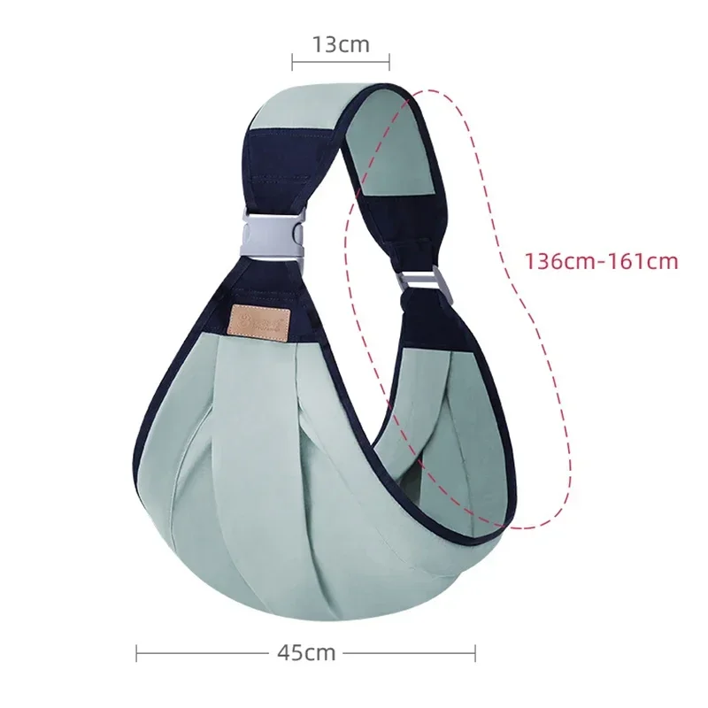 Portabebés ergonómico con anillo multifuncional cómodo para bebé - imagen 3