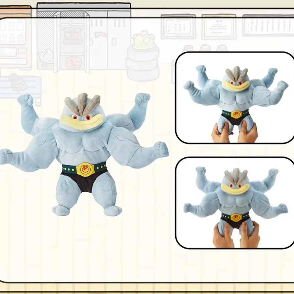 Llavero peluche de Machamp Pokémon, regalo infantil para niños