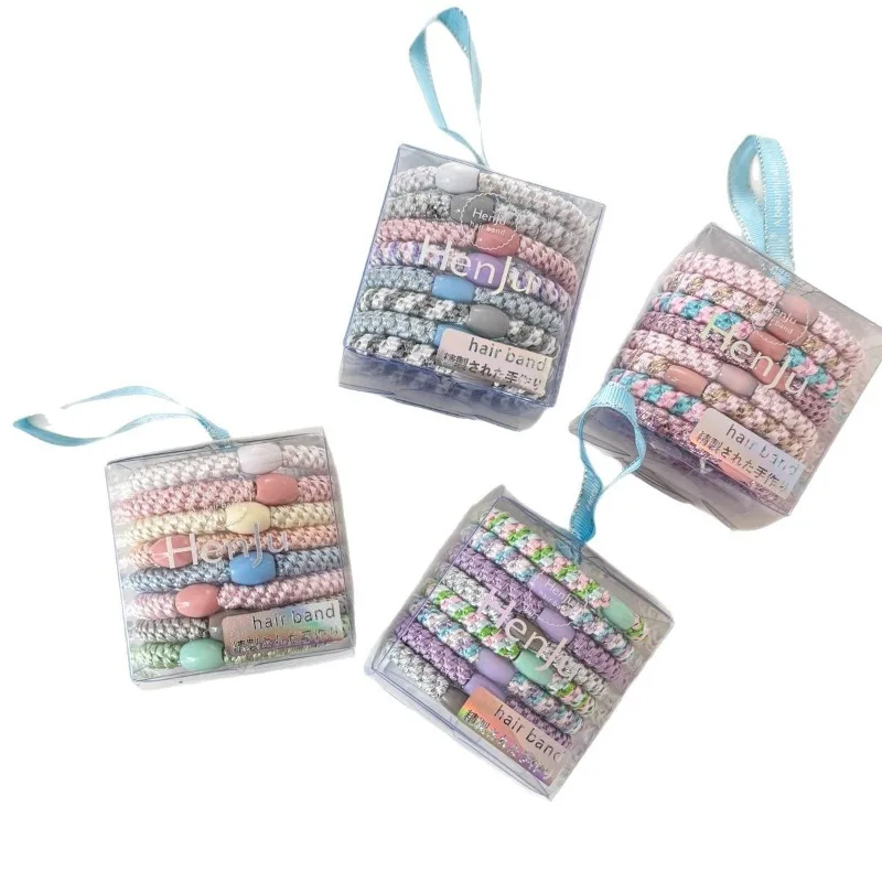 Coleteros elásticos tejidos para niñas – estilo moderno y premium - imagen 4