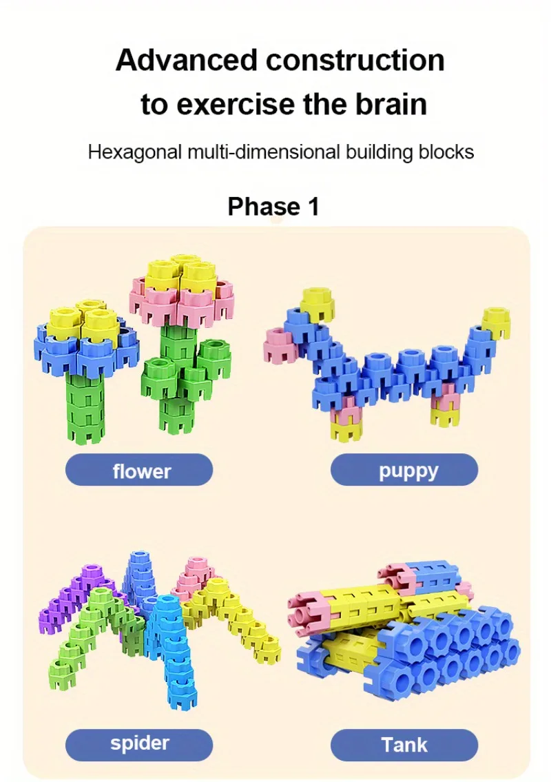 Bloques educativos de conexión para niños