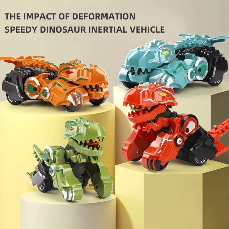 Coche dinosaurio a fricción para niños