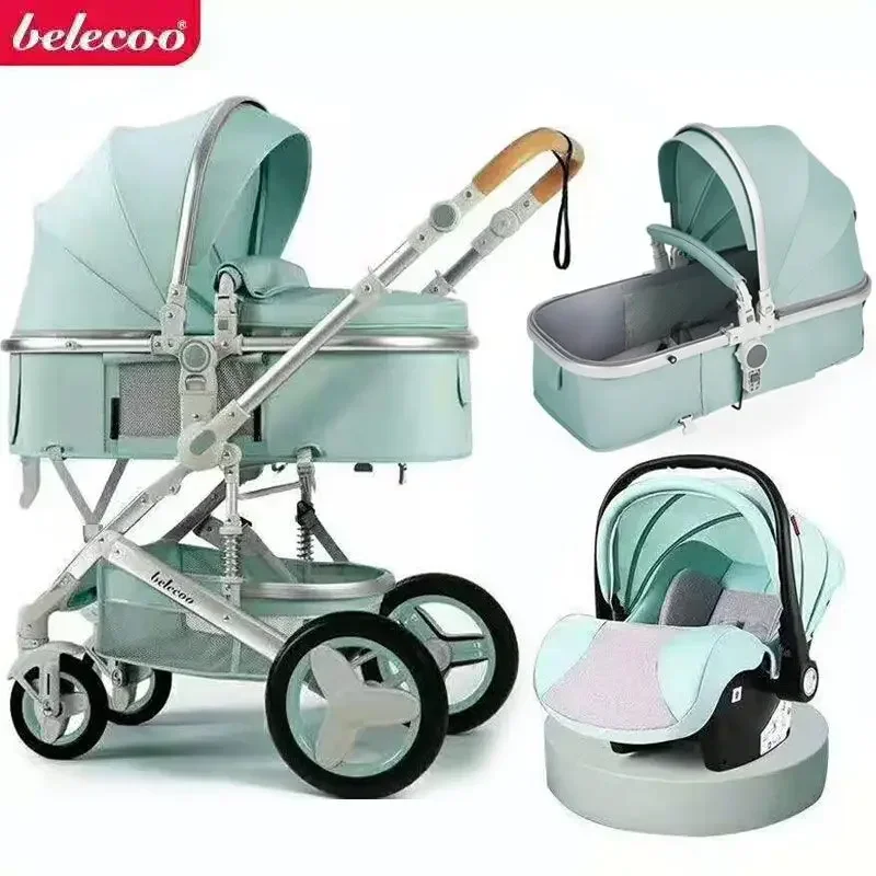 Cochecito 3 en 1 para bebé recién nacido – Plegable aluminio ligero - imagen 5