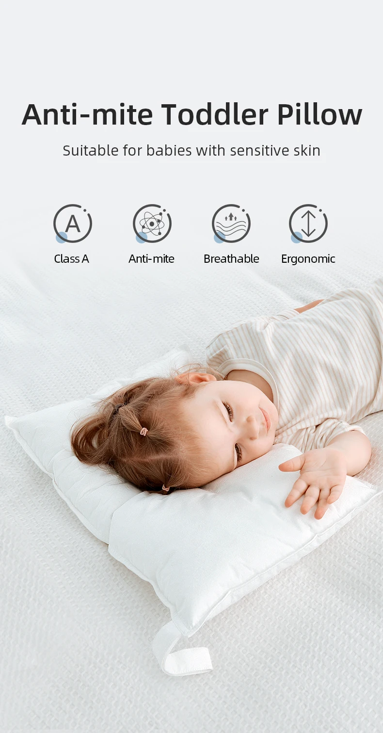 Almohada Sunveno vista frontal mostrando su forma ergonómica
