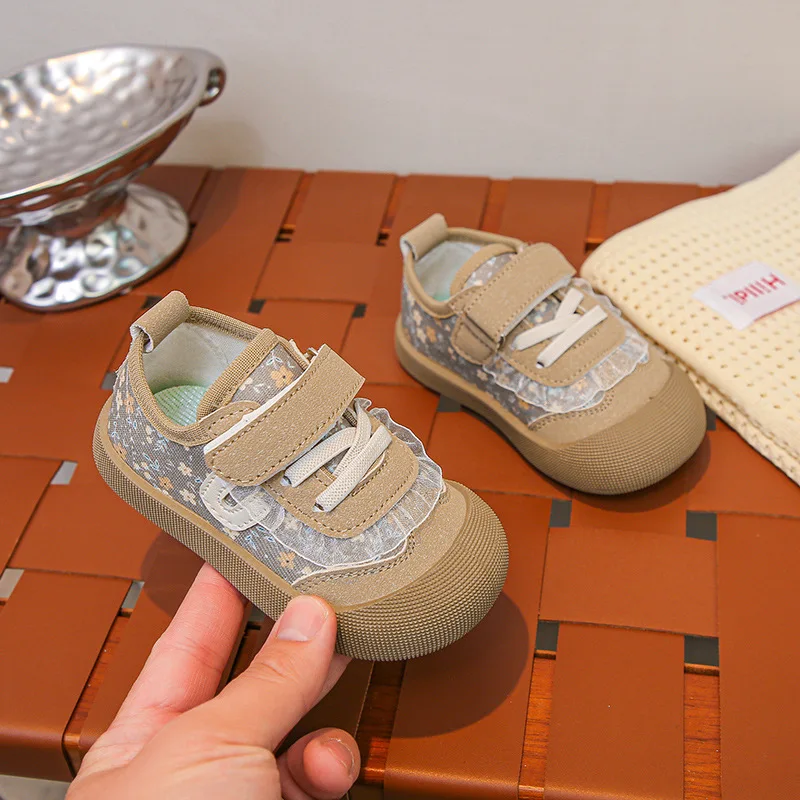 Zapatillas deportivas casuales antideslizantes de lona para niños