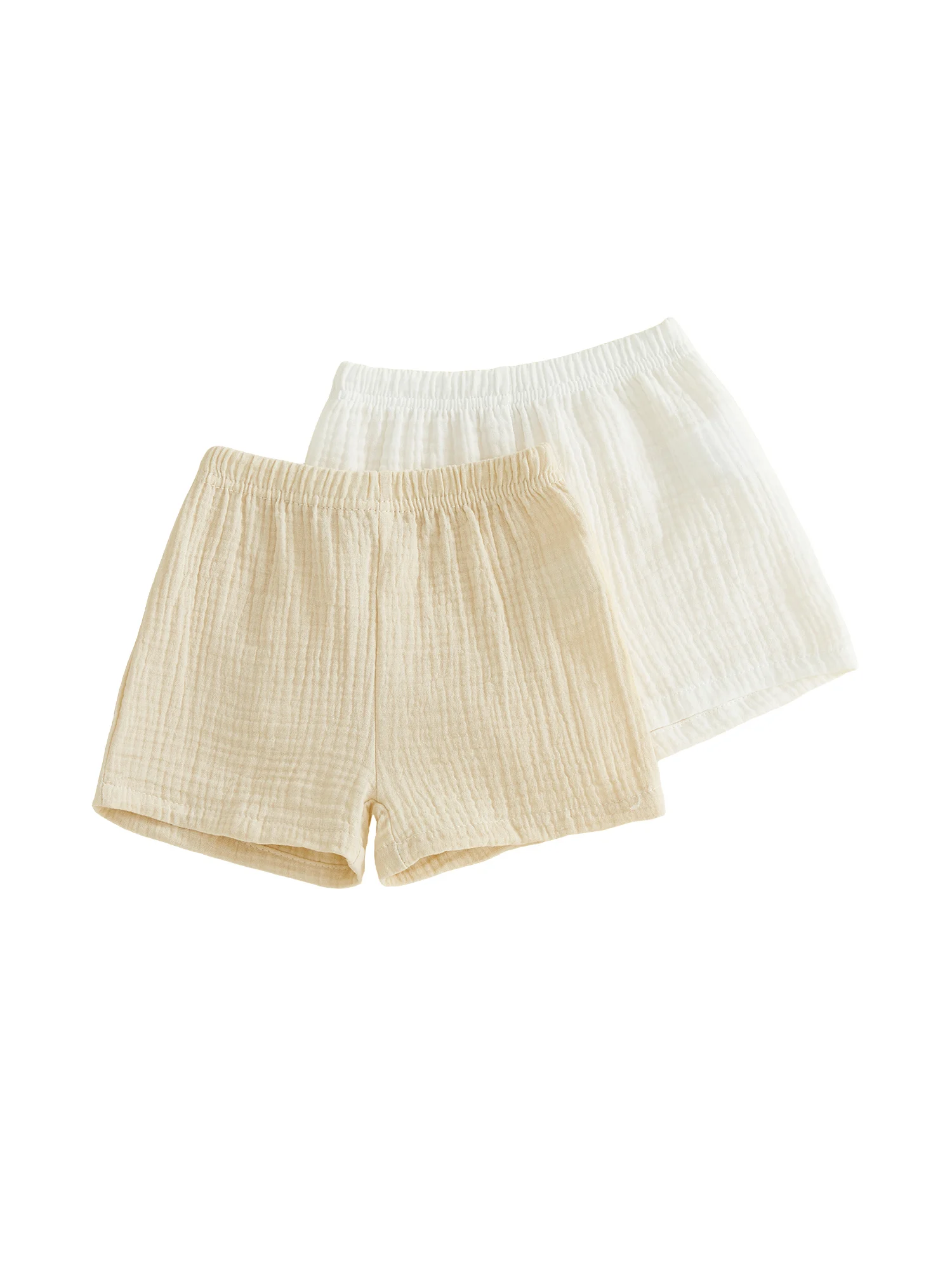 Pantalones cortos de verano para niños pequeños con cintura elástica