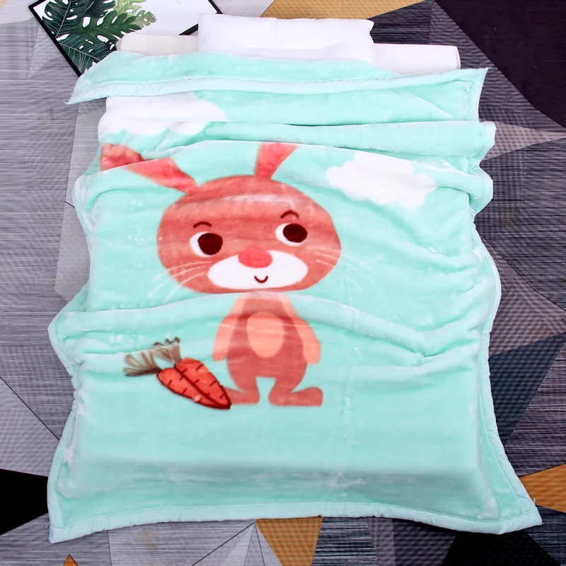 Manta de felpa doble capa para bebé – Invierno y siesta - imagen 4