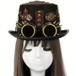 Sombrero steampunk con gafas de sol infantiles