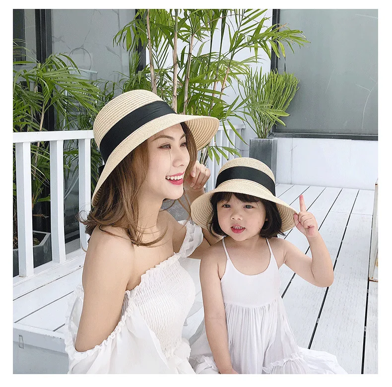 Sombrero infantil de paja para niña