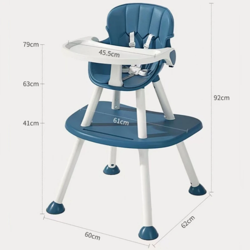 Trona multifuncional 3 en 1 con escritorio para niños de 0 a 5 años - imagen 5