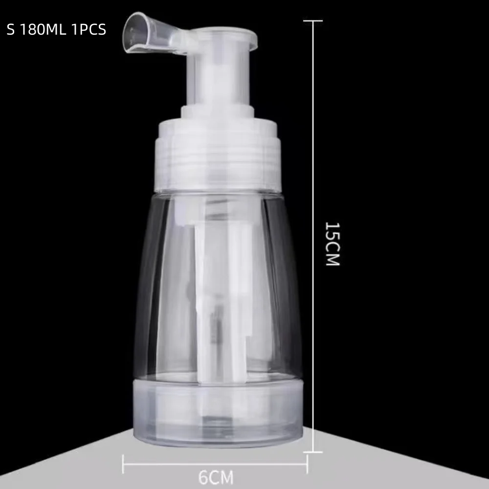 Botella atomizadora transparente de polvo