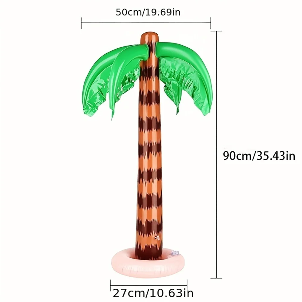 Árbol de coco inflable verde para decoración exterior, piscina - imagen 4