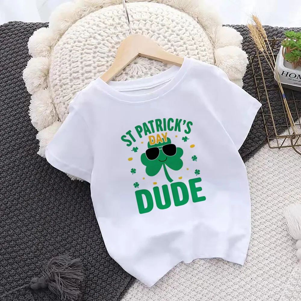 Camiseta San Patricio con amuleto de la suerte para niños - imagen 2