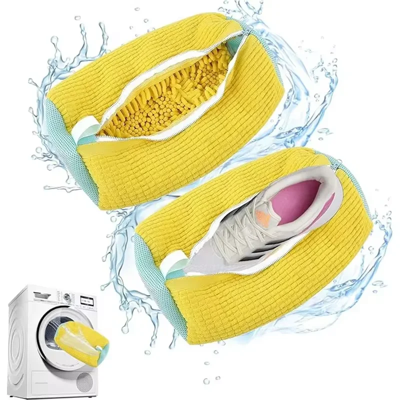 Bolsas protectoras de zapatos en lavadora