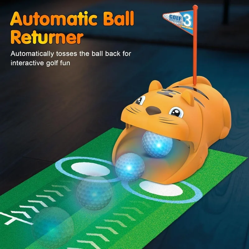 Set de golf infantil Tiger con retornador automático y LED - imagen 4