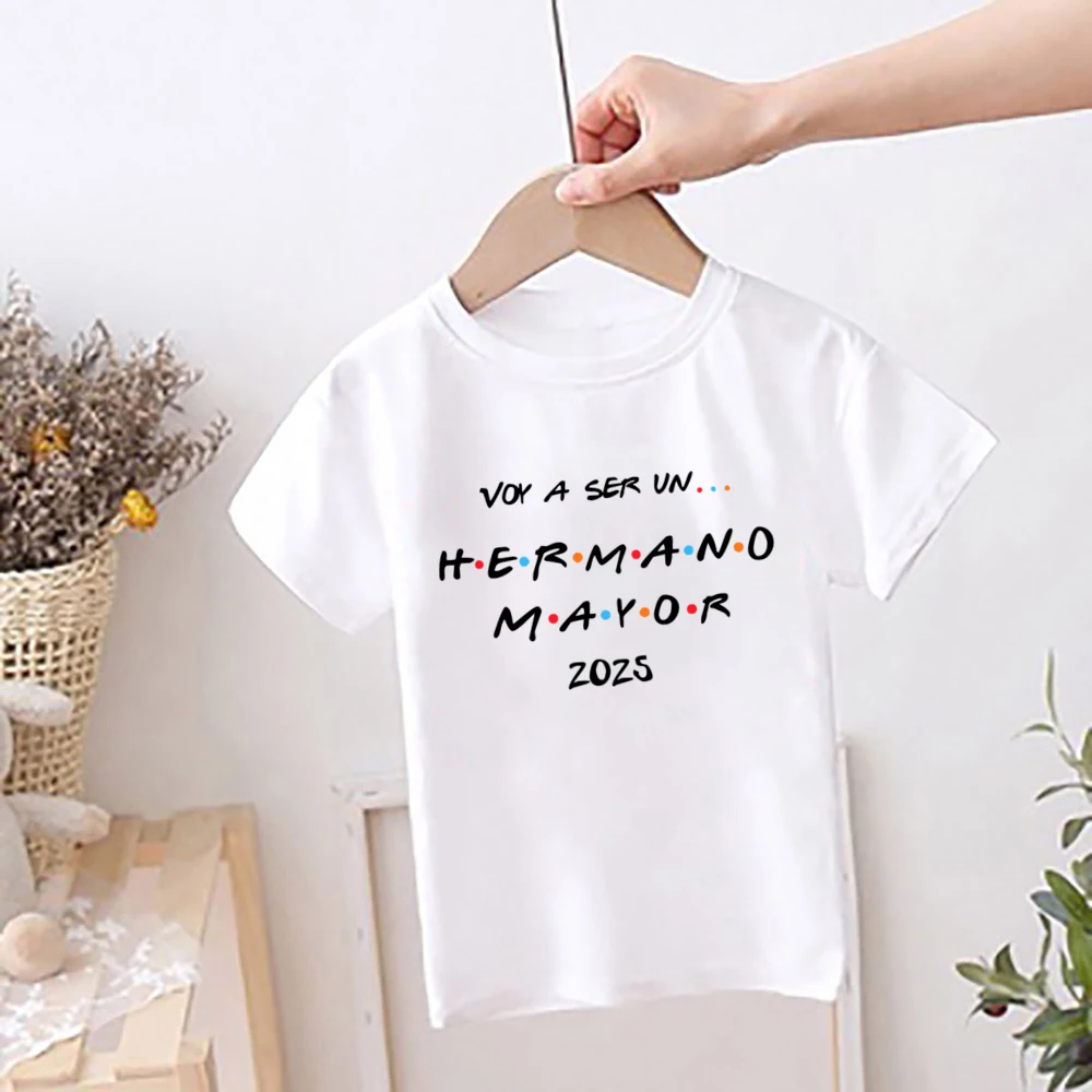 Camiseta manga corta para anunciar embarazo – hermano mayor feliz - imagen 3
