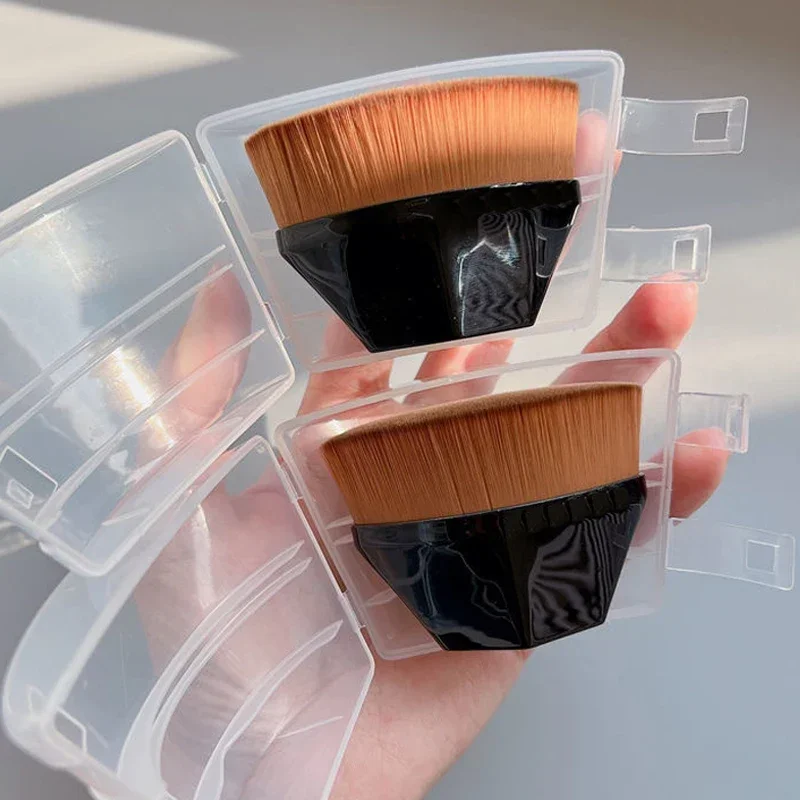 Brocha de maquillaje suave para polvo, rubor y base portátil - imagen 5