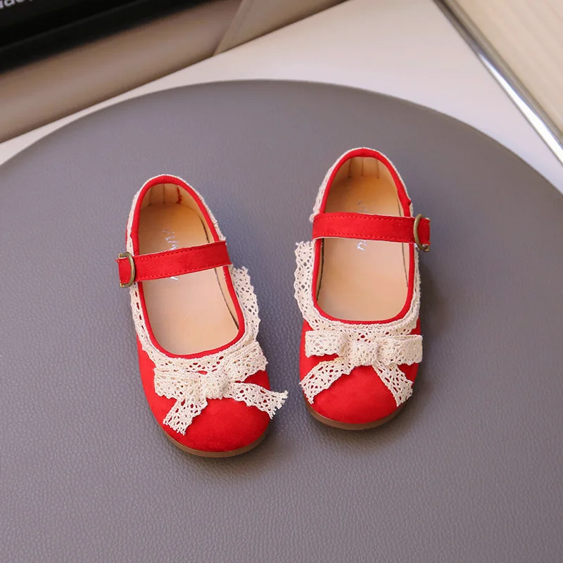 Zapatos de cuero para bebé niña – Mariposa y suela suave - imagen 5