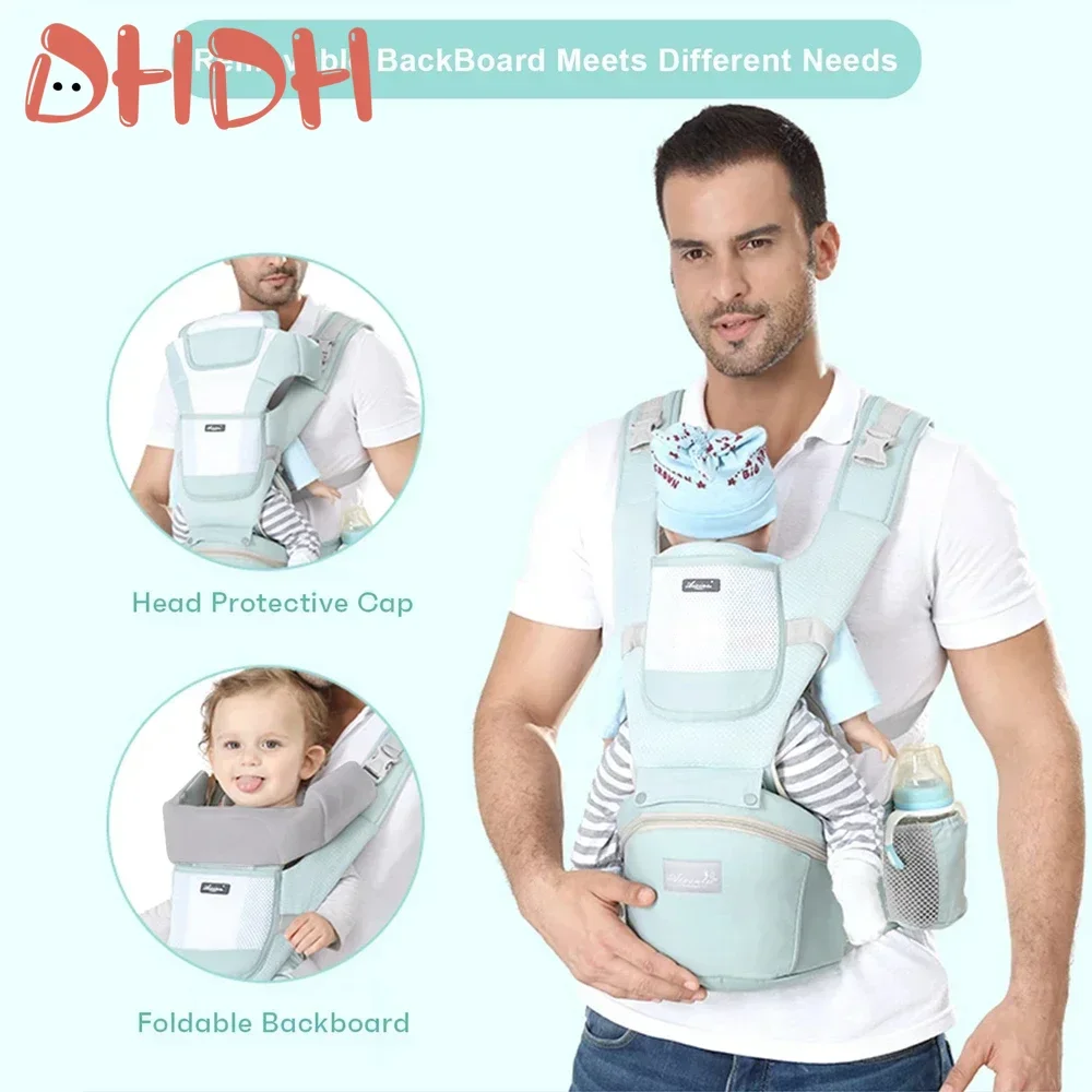 Portabebés ergonómico bandolera suave para bebé - imagen 3