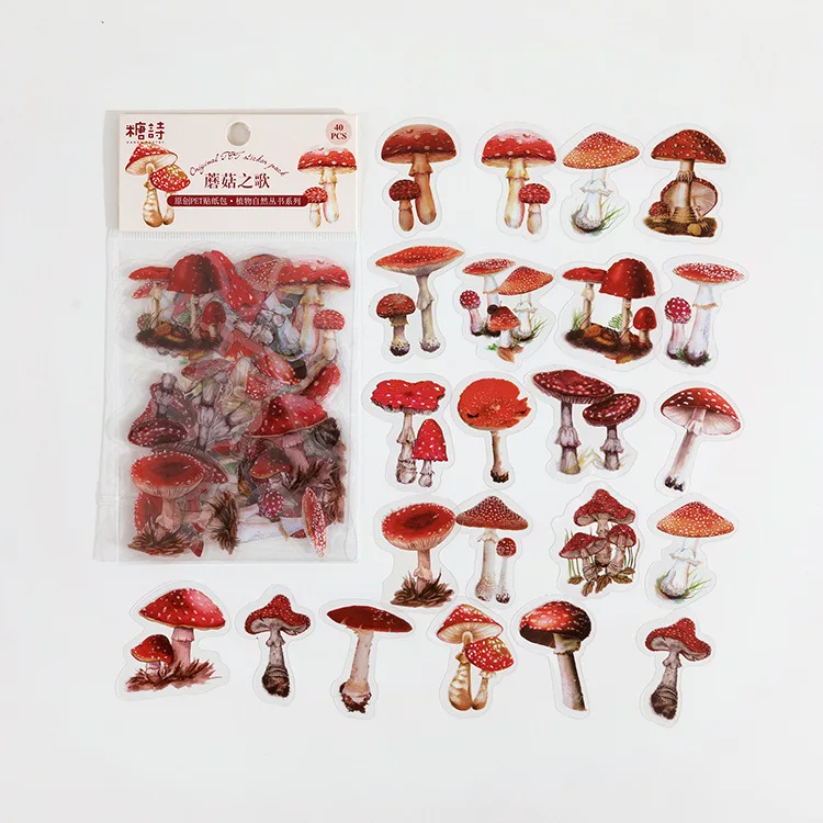 Pegatinas vintage de flores para cuadernos y álbumes - imagen 4