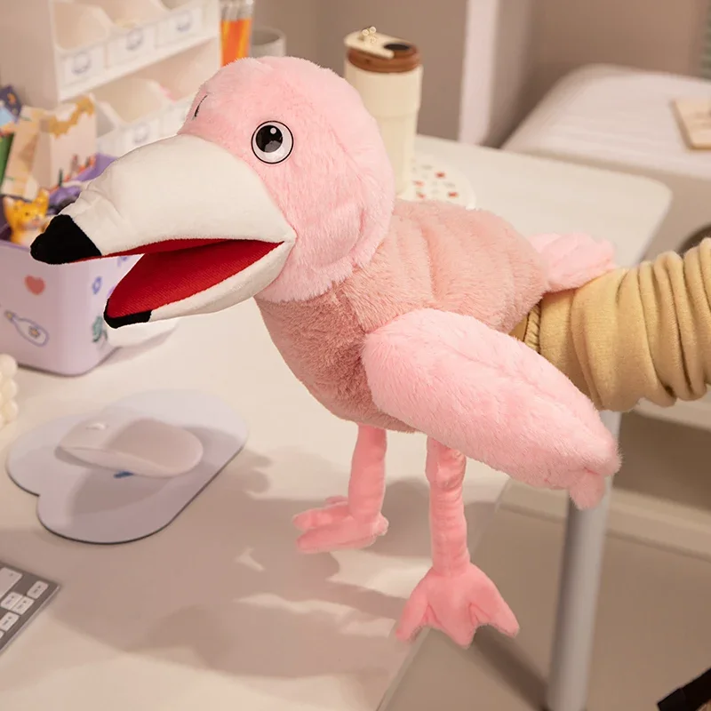 Marioneta de mano en felpa con tucán para teatro infantil jardín - imagen 4