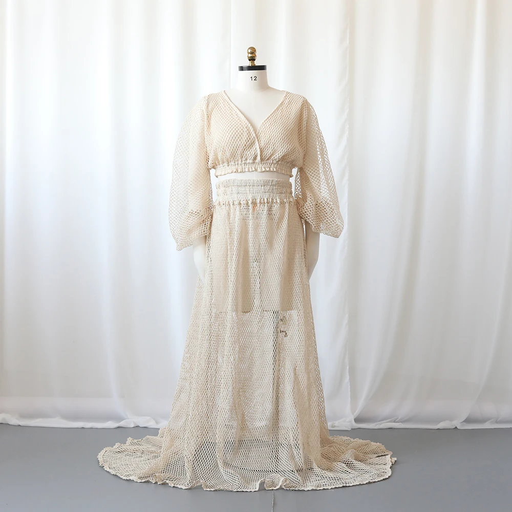 Vestido en sesión fotográfica de embarazo