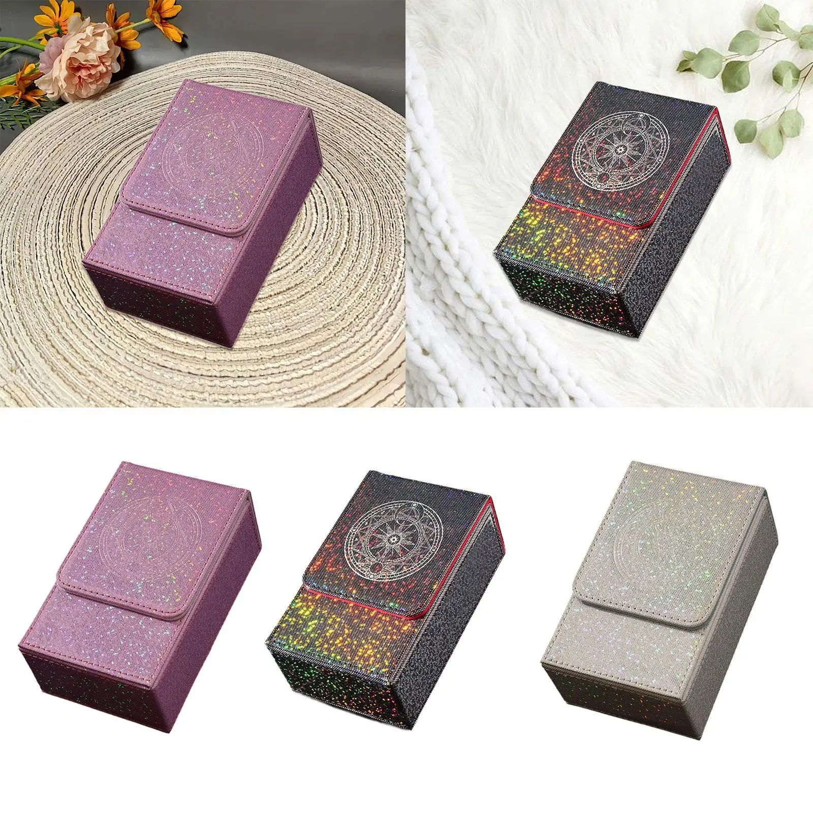 Estuche para cartas tarot piel sintética PU mazos de lujo - imagen 5