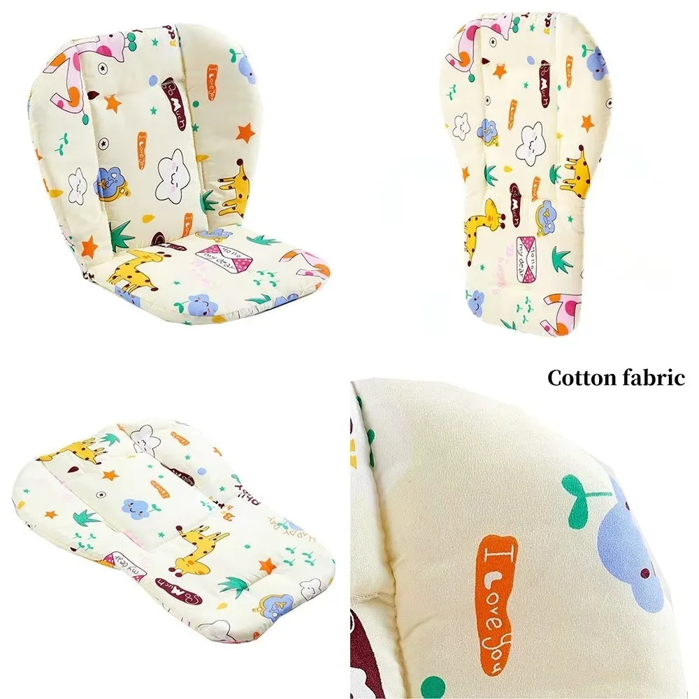 Cojín silla comedor bebé con estampado de dibujos suaves infantiles - imagen 3