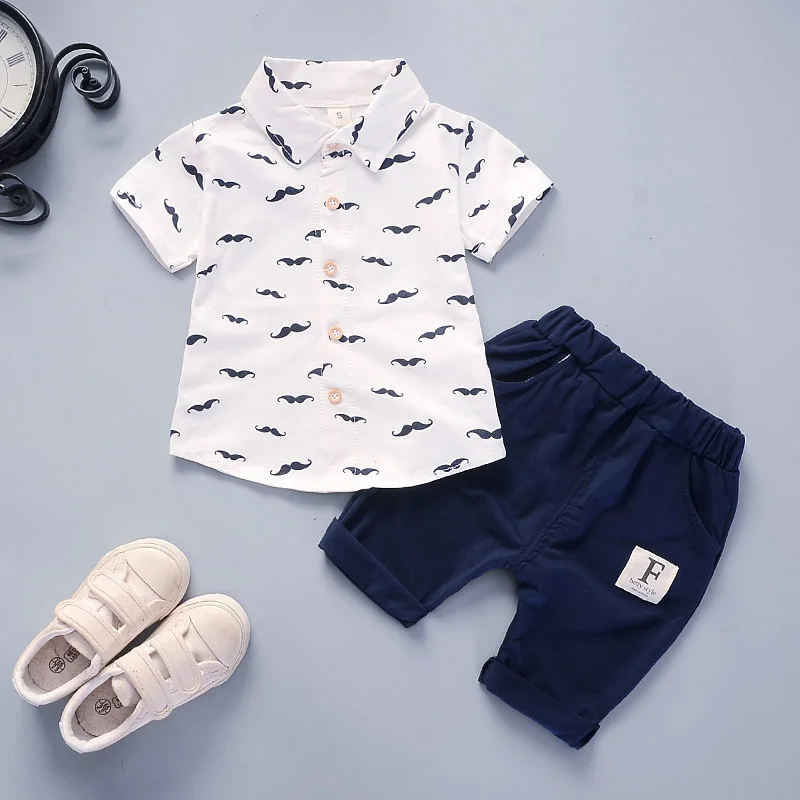 Conjunto de verano para bebés: camisa y pantalón corto