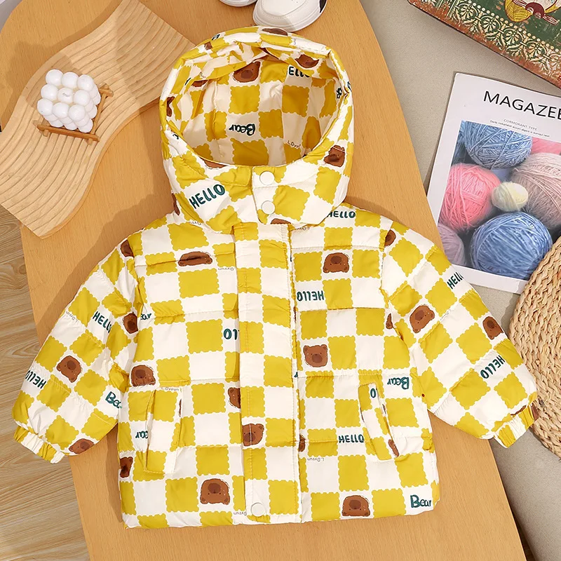 Abrigo de algodón con capucha para niños – invierno cálido - imagen 3