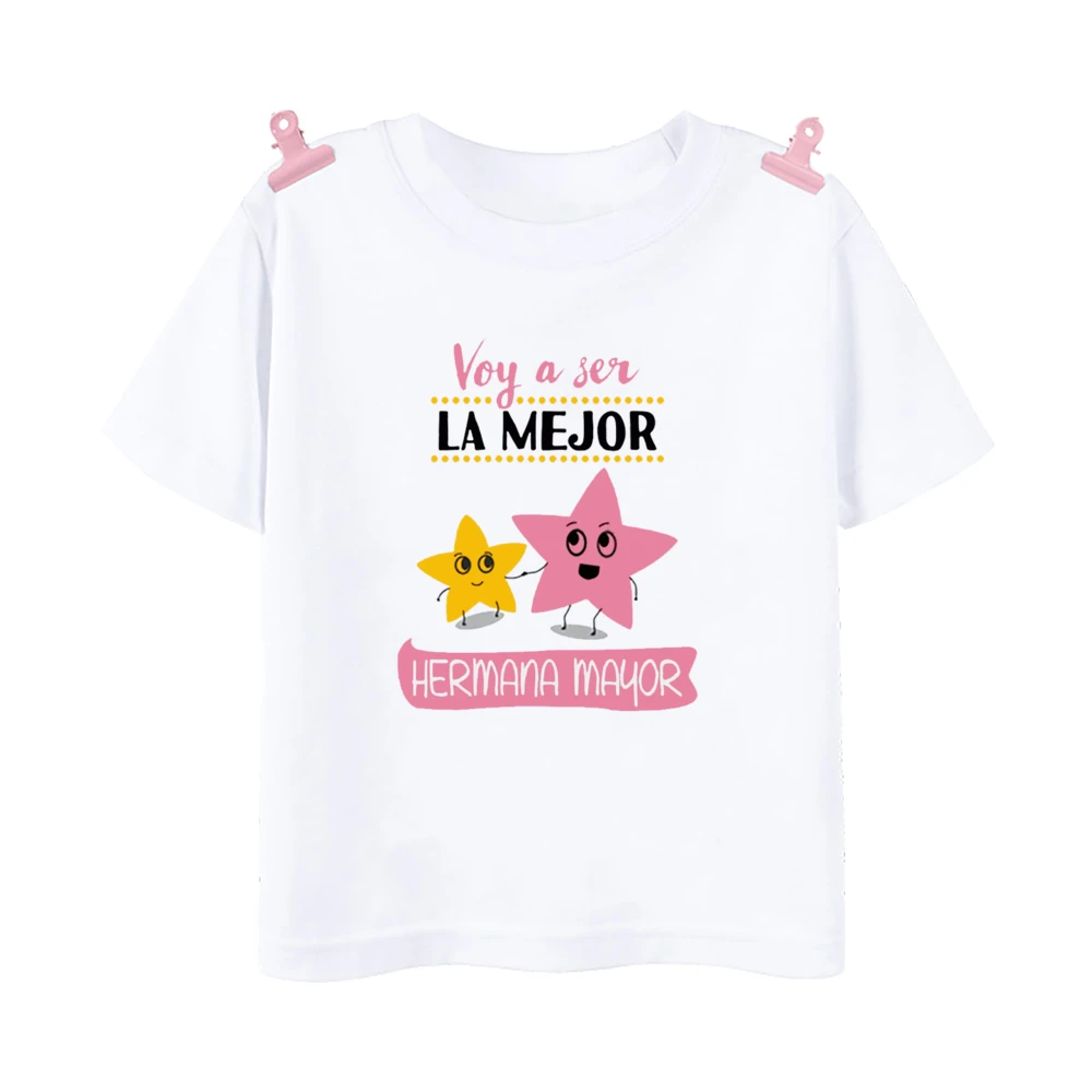 Camiseta para Hermana Mayor - Anuncio Bebé Niñas Verano Suave - imagen 2