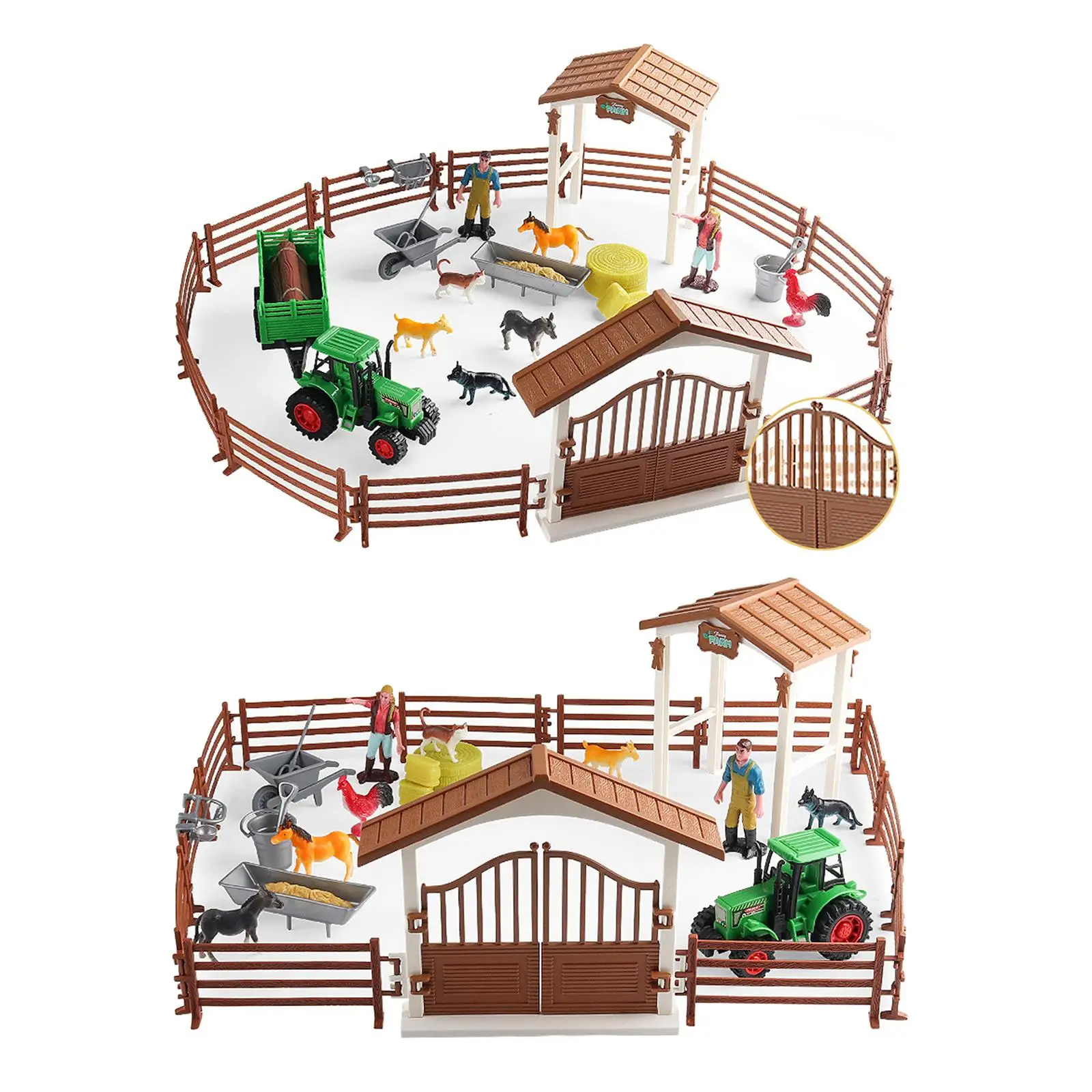 Juego de granja con formato rectangular