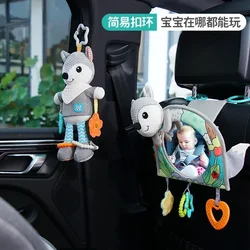 Espejo retrovisor para bebé con soporte reposacabezas y vista trasera