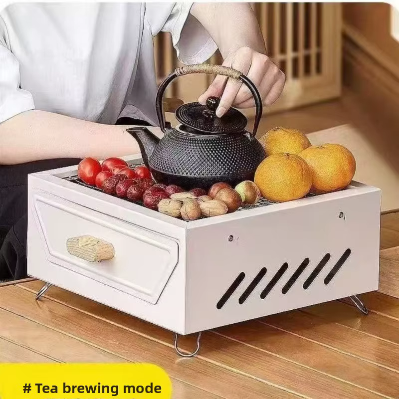 Barbacoa portátil plegable de carbón para exterior y camping - imagen 2