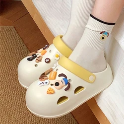 Sandalias de plataforma divertidas DIY para mujer, estilo jardín