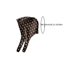 Gorra de punto con flores y lunares para bebé niña – Estilo retro