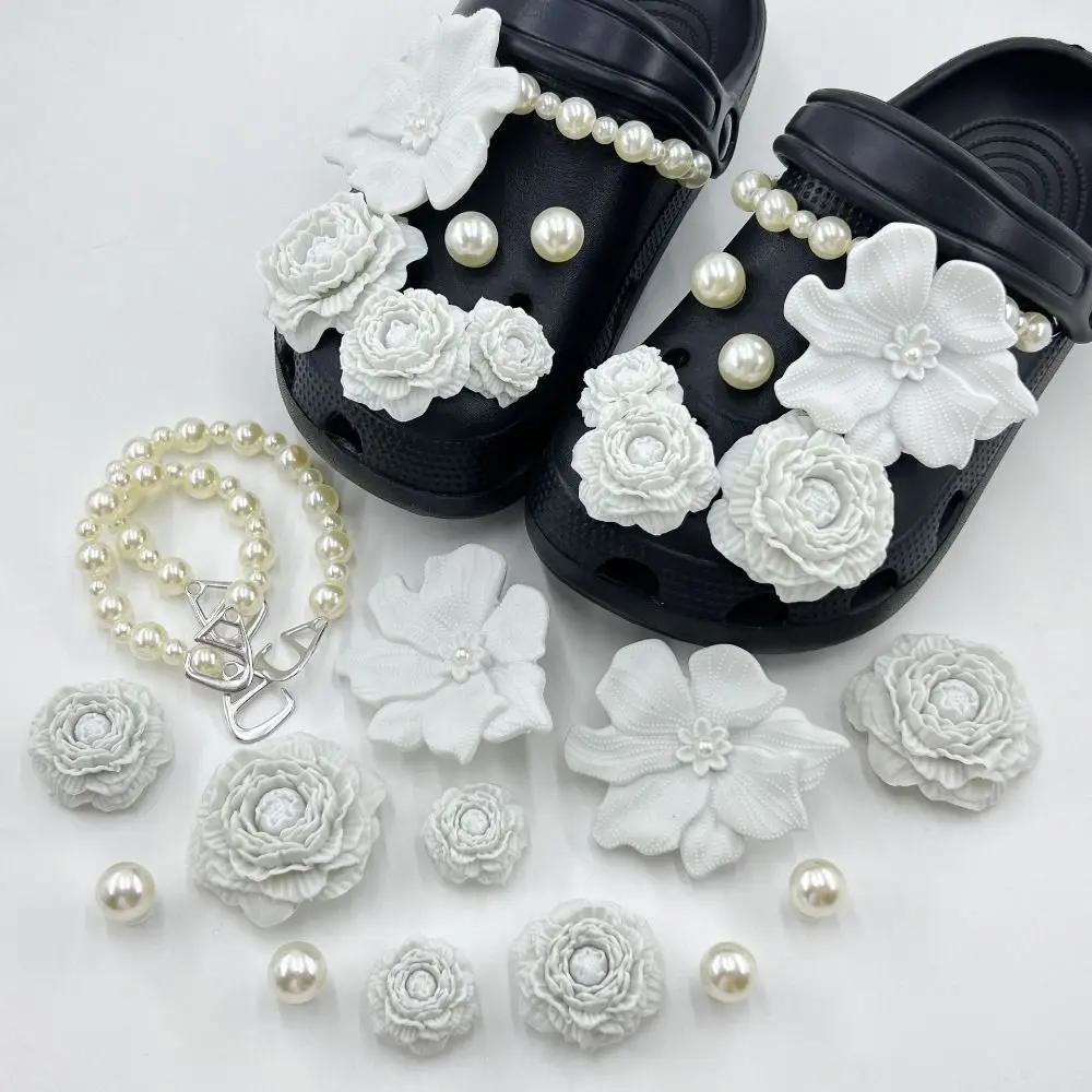 Adornos 3D florales con clip desmontable para zapatos de playa - imagen 3