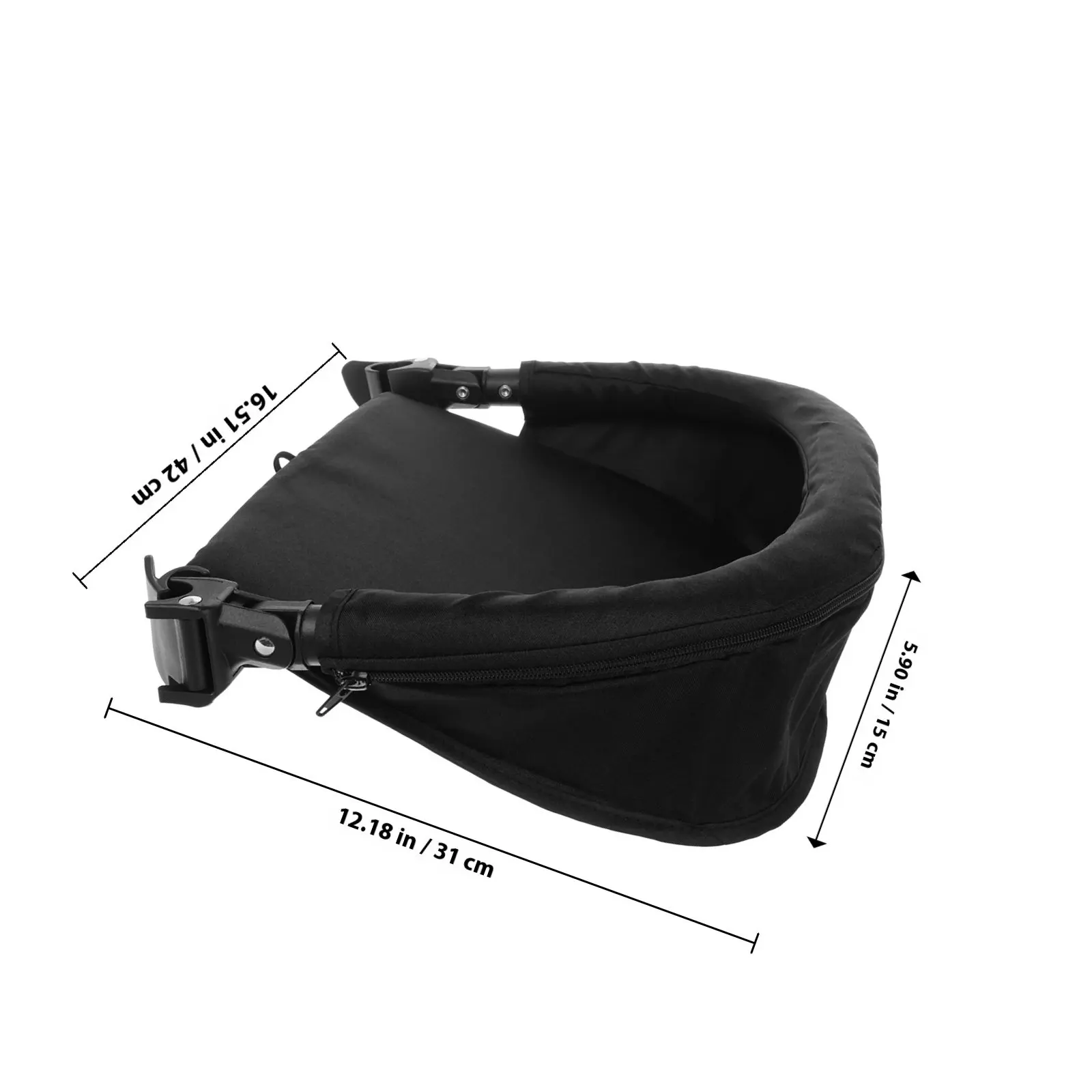 Reposapiés universal para cochecito de bebé, extensible y ajustable - imagen 2
