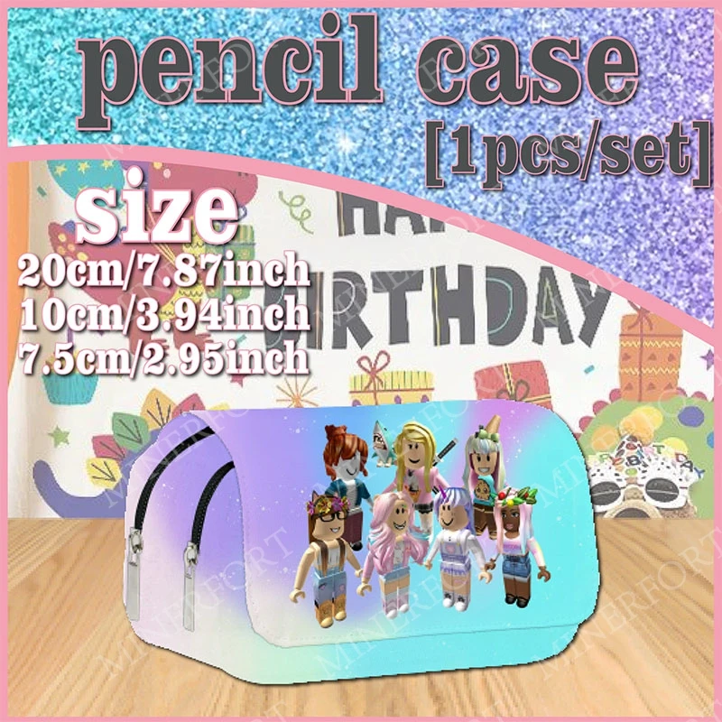 Estuche de lápices Roblox Girl Fruits para cole y fiesta infantil - imagen 3