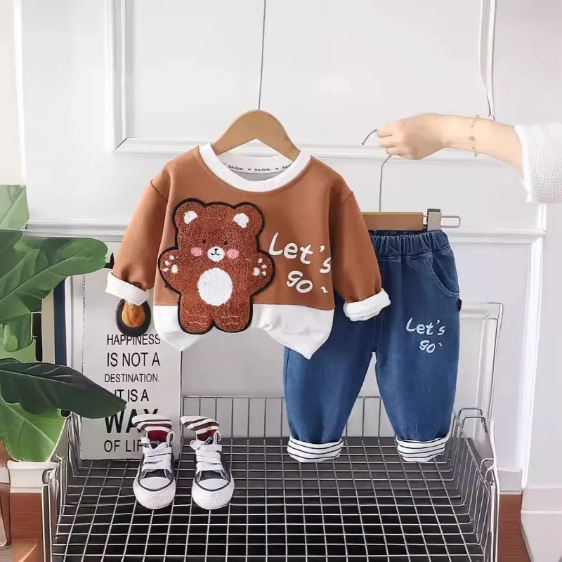 Chándal de algodón suave para bebé unisex - imagen 2
