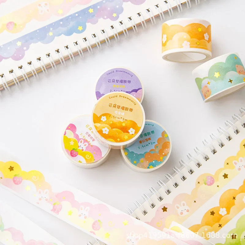 Cinta washi nubes en degradado para manualidades infantiles - imagen 5