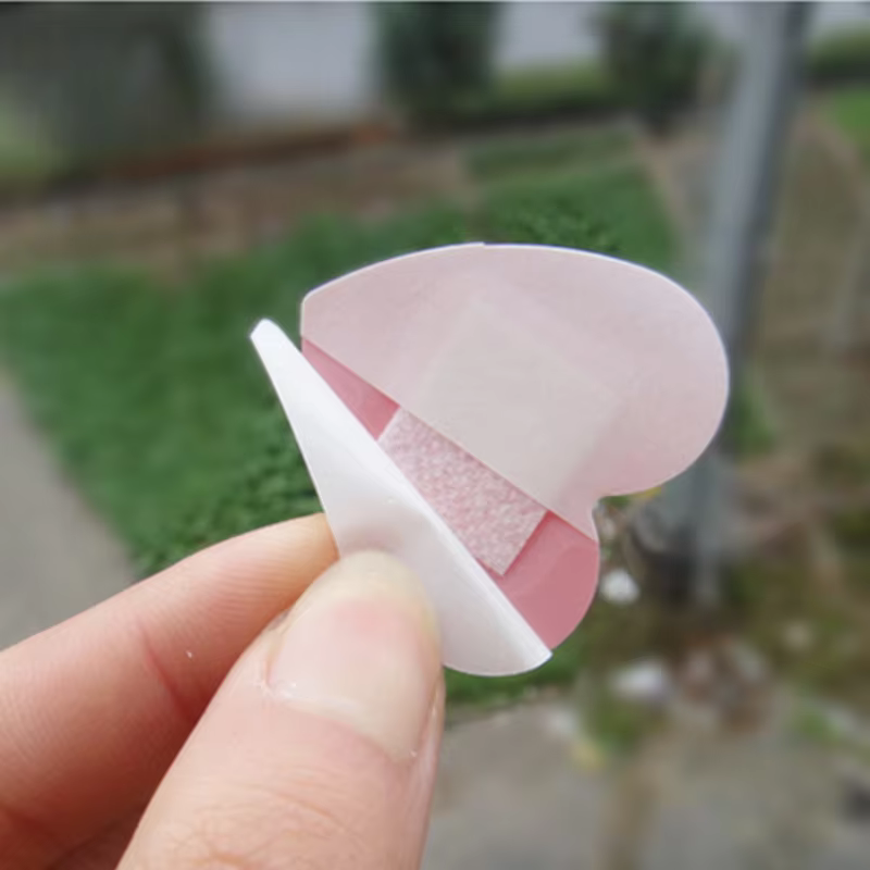 Tiritas corazón aplicación práctica