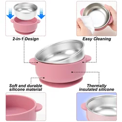 Plato de silicona de entrenamiento Color Kids para bebés