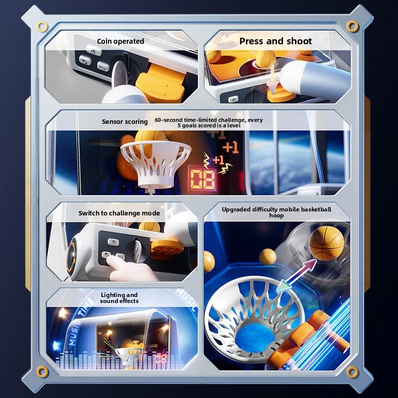 Máquina de baloncesto portátil para niños – Interior y exterior - imagen 5