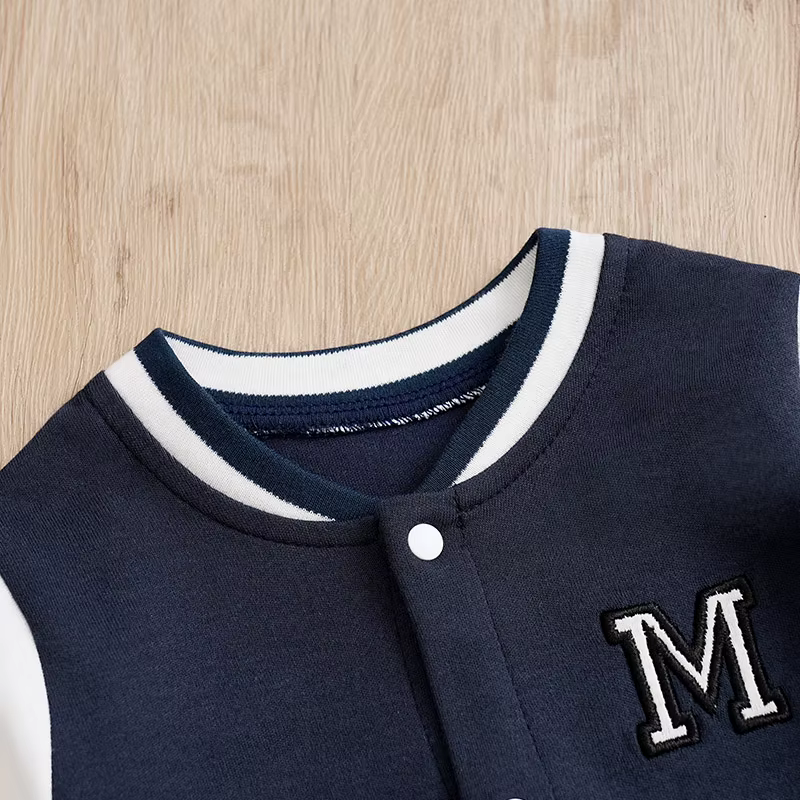 Boston Body de algodón manga larga para bebé – Estilo béisbol - imagen 5